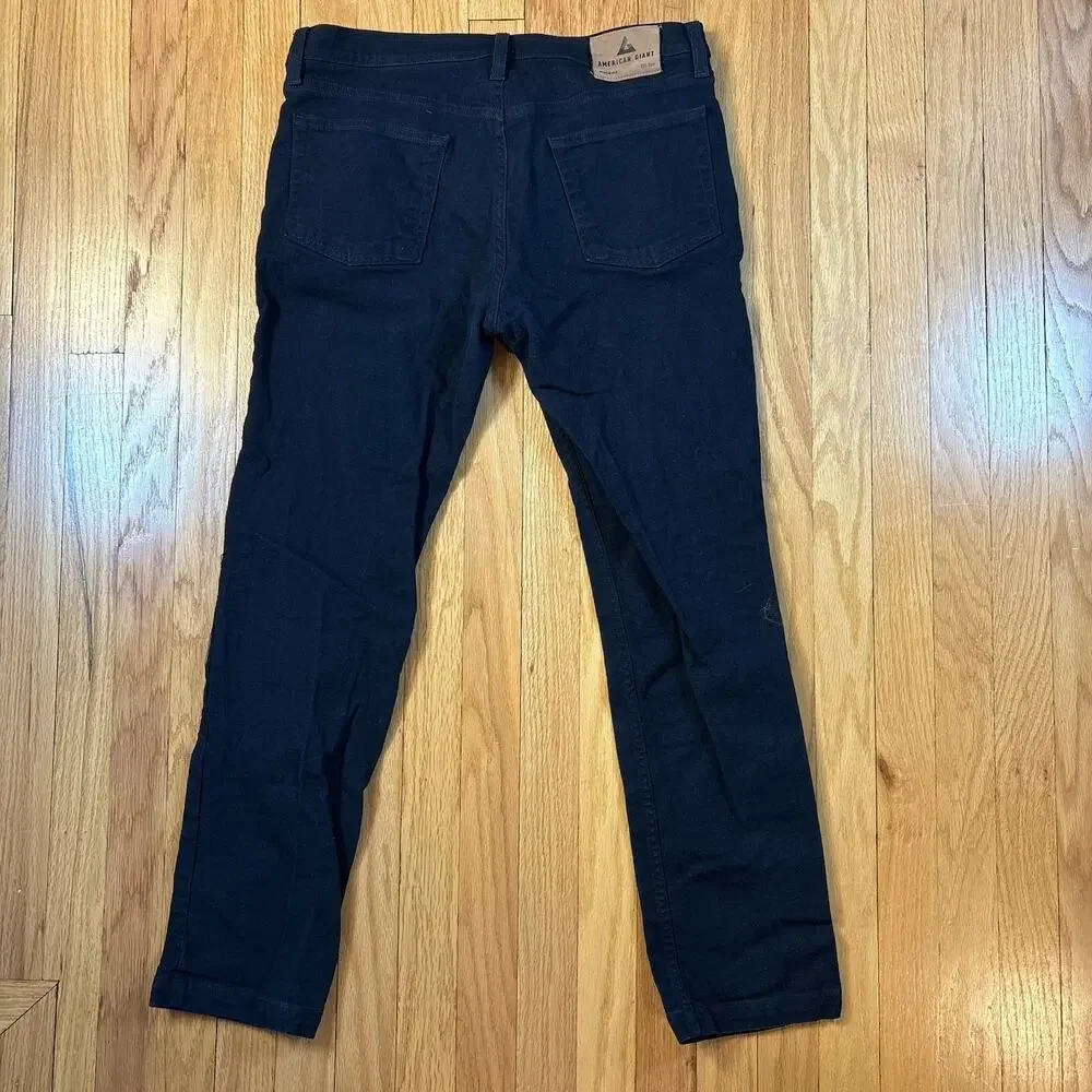American Giant Roughneck Canvas Pants Black 34x34 (Fits 33x28) Straight USA
